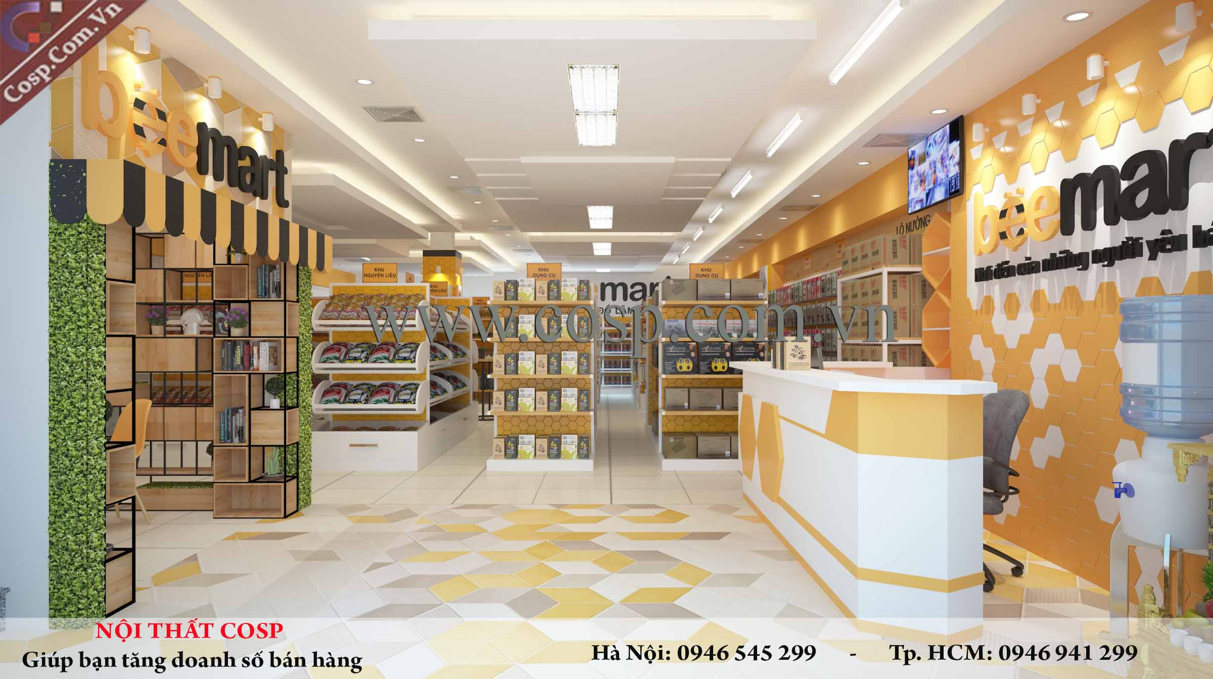 Thiết kế nội thất siêu thị Beemart - Nguyễn Khánh Toàn
